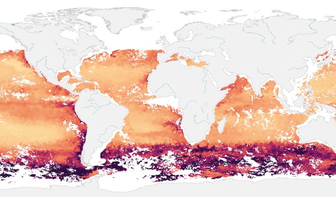 Global Ocean 3D Chlorophyll-a concentration, Particulate Backscattering ...